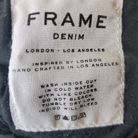 Frame Denim Dark Grey Zipped Ankle Le Skinny de Jeanne Size 26 - Picture 9 of 12